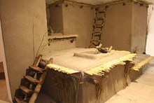 Düz damlı Çatalhöyük evlerini gösteren sergi uygulaması